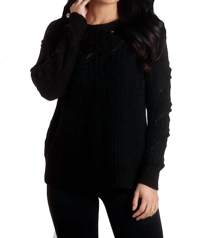 Knit Sweater In Black